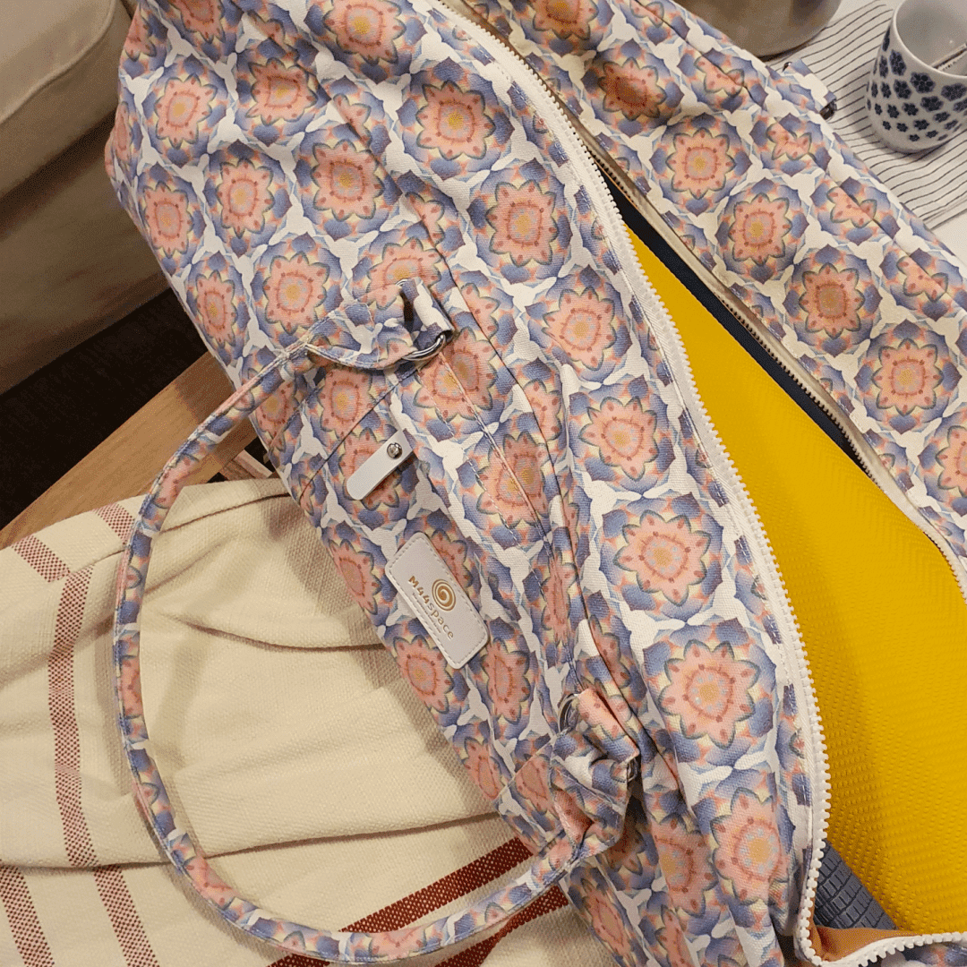 M44space - Spacious yoga mat bag holds a 26" thick mat, 2 blocks and a yoga towel M44space - Spacious yoga mat bag holds a 26" thick mat, 2 blocks and a yoga towel